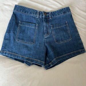 High Rise Slim Jean Shorts 26